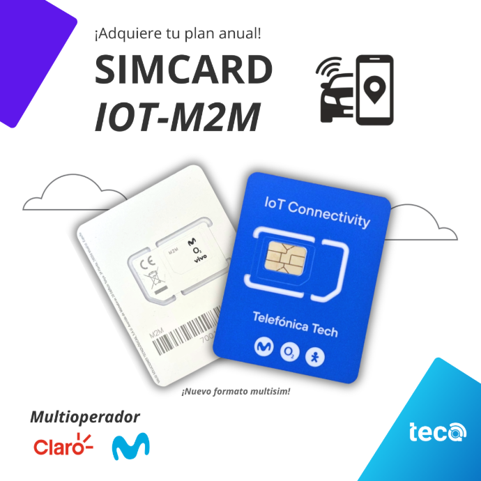IoT SIMCARD (Plan Anual, 20MB x Mes)